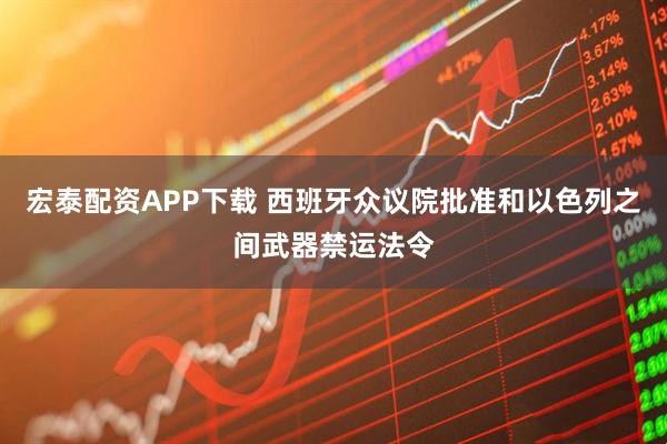 宏泰配资APP下载 西班牙众议院批准和以色列之间武器禁运法令