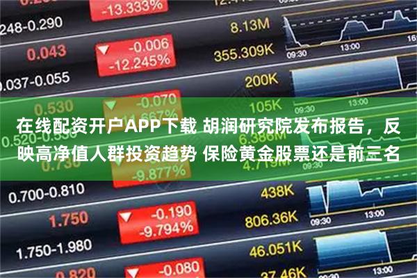 在线配资开户APP下载 胡润研究院发布报告，反映高净值人群投资趋势 保险黄金股票还是前三名