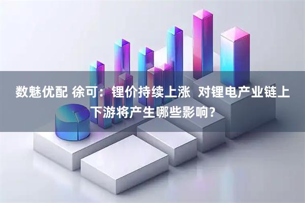 数魅优配 徐可：锂价持续上涨  对锂电产业链上下游将产生哪些影响？